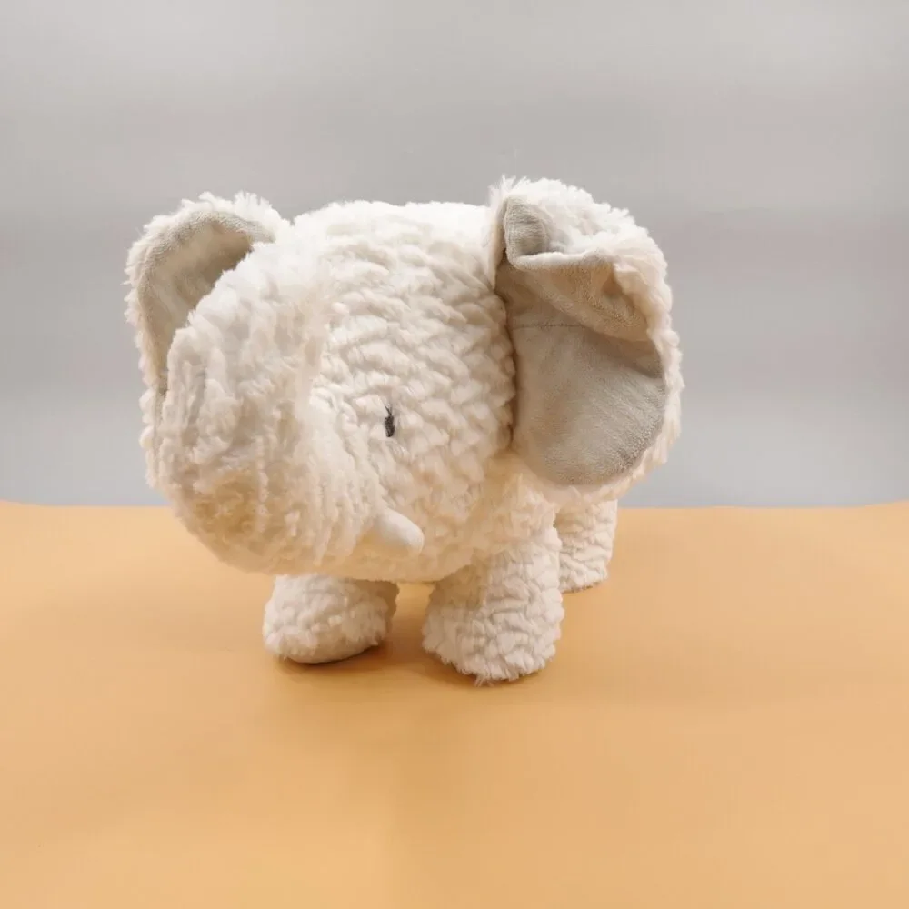 Mary Meyer Afrique Elephant White Plush Toy Ribbed Nursery 15" Stuffed Animal - Picture 3 of 9